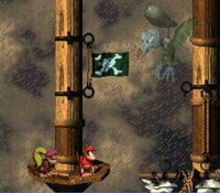 une photo d'Ã©cran de Donkey Kong Country 2 sur Nintendo Super Nes